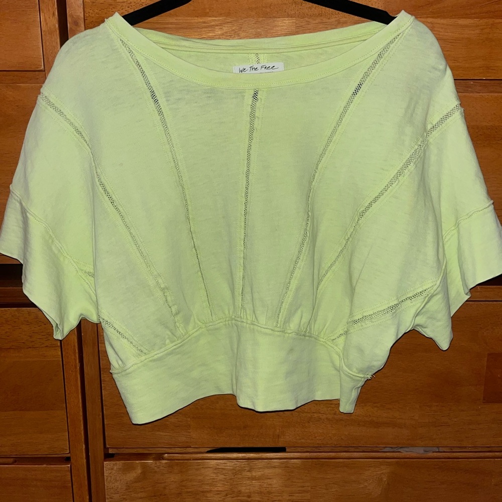 free people yellow top